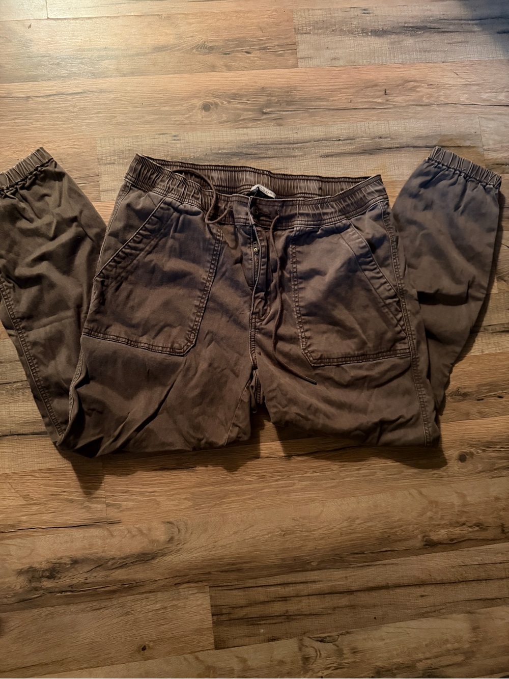 AE Casual Drawstring Jogger Pants - Brown